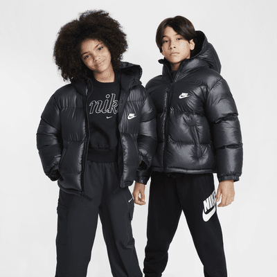 Black nike winter coat best sale